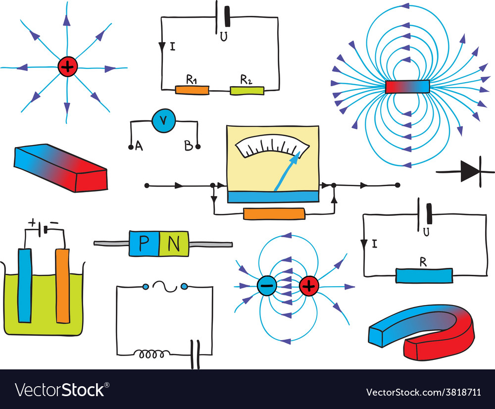 physics-electricity-and-magnetism-phenomena-vector-3818711